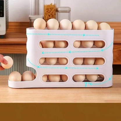 Dispensador de Huevos Automático 4 Niveles – Organiza hasta 30 Huevos sin Esfuerzo