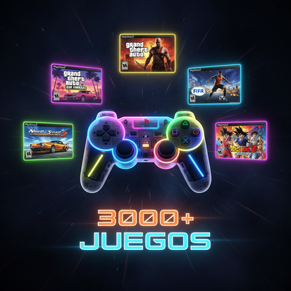 🎮 Consola Retro con +3000 Juegos Clásicos ¡Jugá como antes!